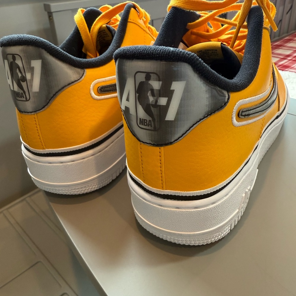 Nike NBA Air Force 1 Yellow Sneakers New size 13